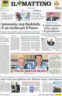 Portada de Il Mattino (Italia)