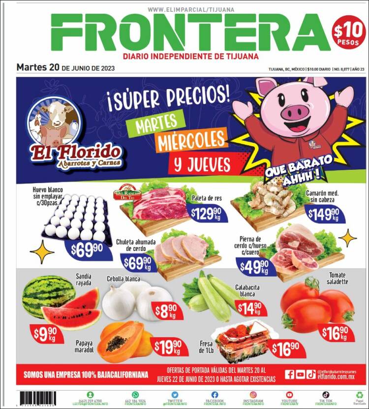 Portada de Frontera (México)