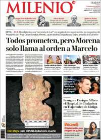 Portada de Milenio - Jalisco (México)