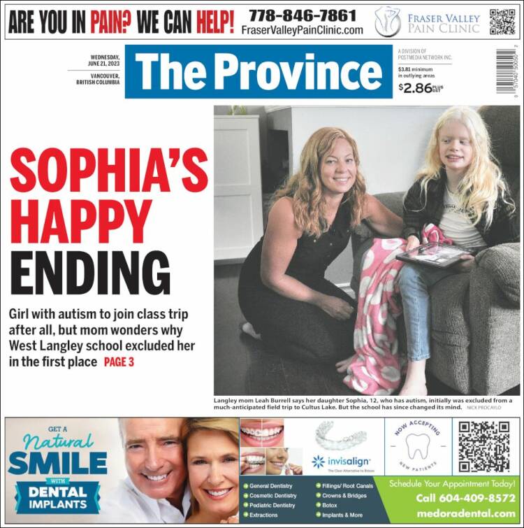 Portada de The Province (Canada)