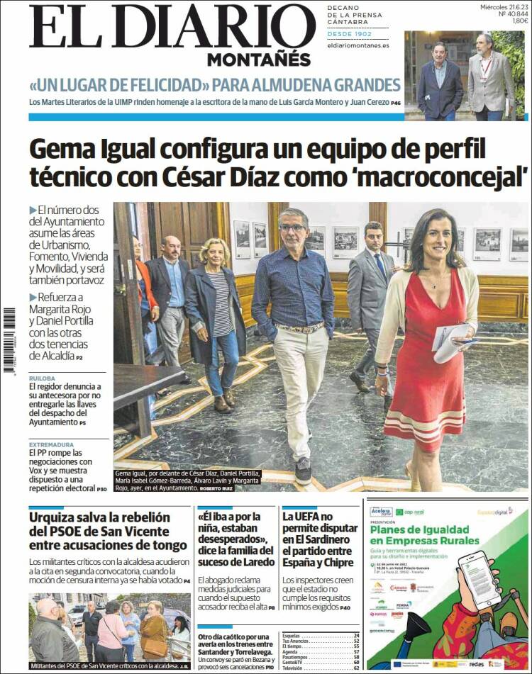 Portada de El Diario Montañés (Spain)