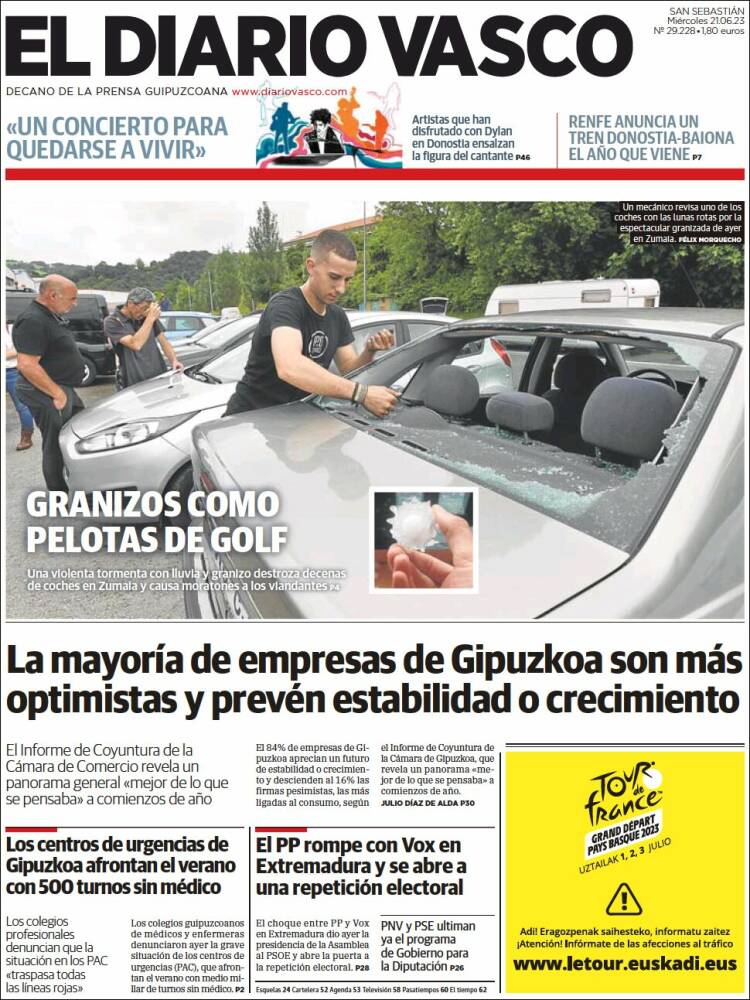 Portada de Diario Vasco (Spain)