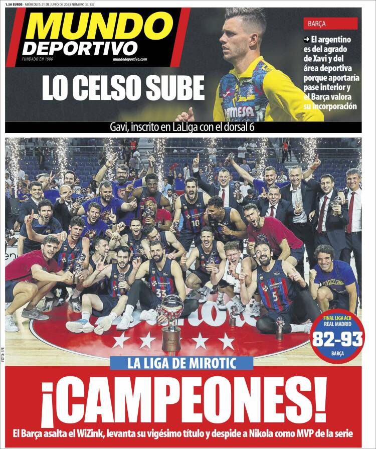 Portada de El Mundo Deportivo (Spain)