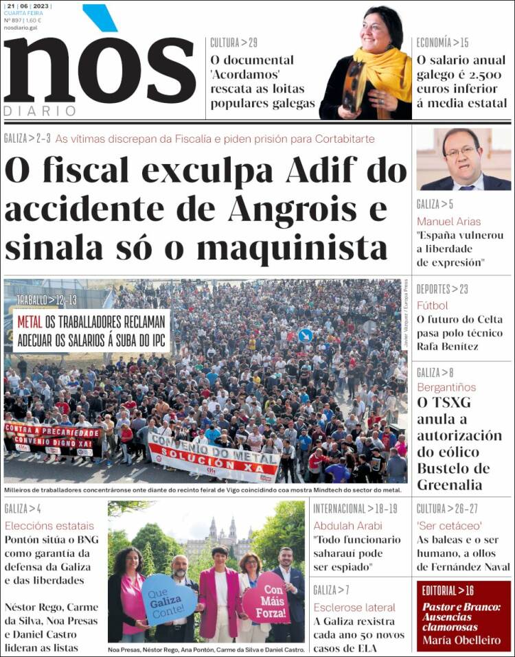 Portada de Nòs Diario (Spain)