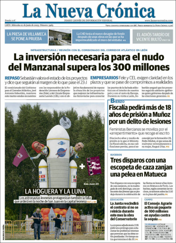 Portada de La Nueva Crónica (Spain)