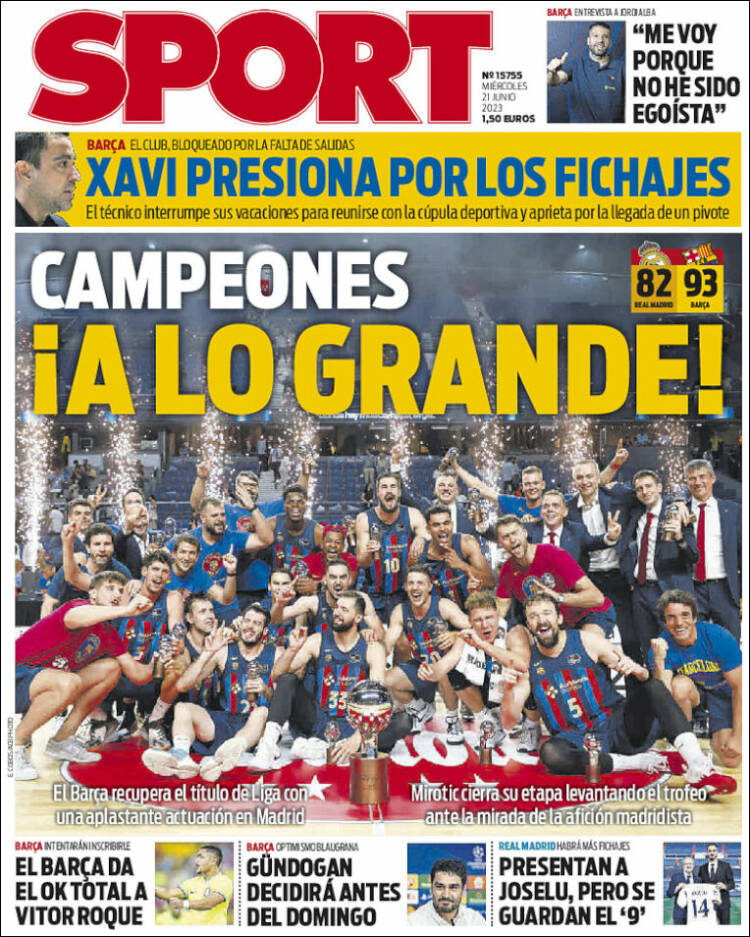 Portada de Sport (Spain)