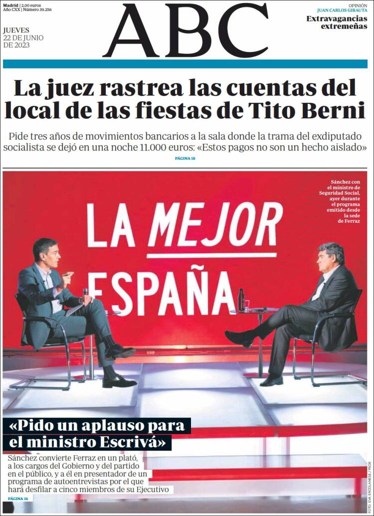 Portada de ABC (España)