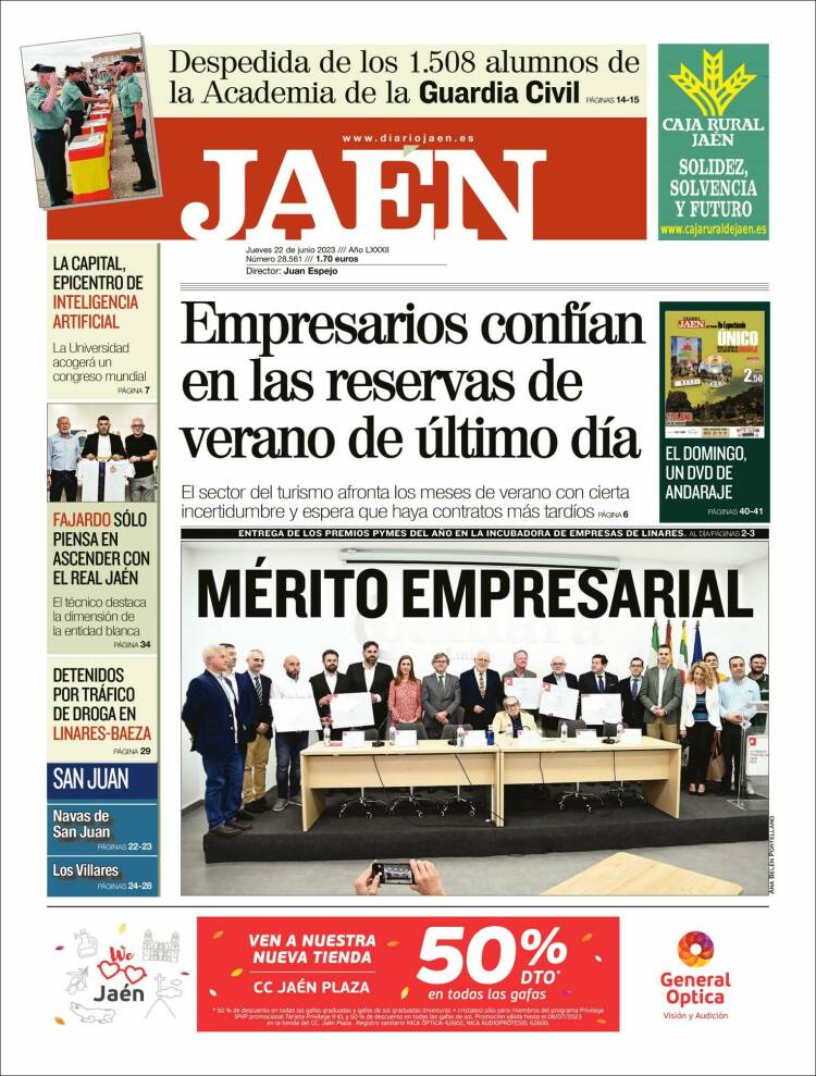 Portada de Diario Jaén (España)