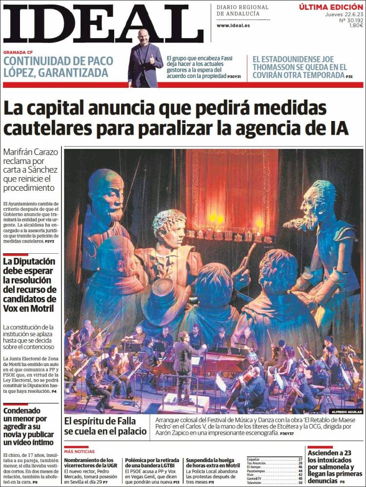 Portada de Ideal (España)