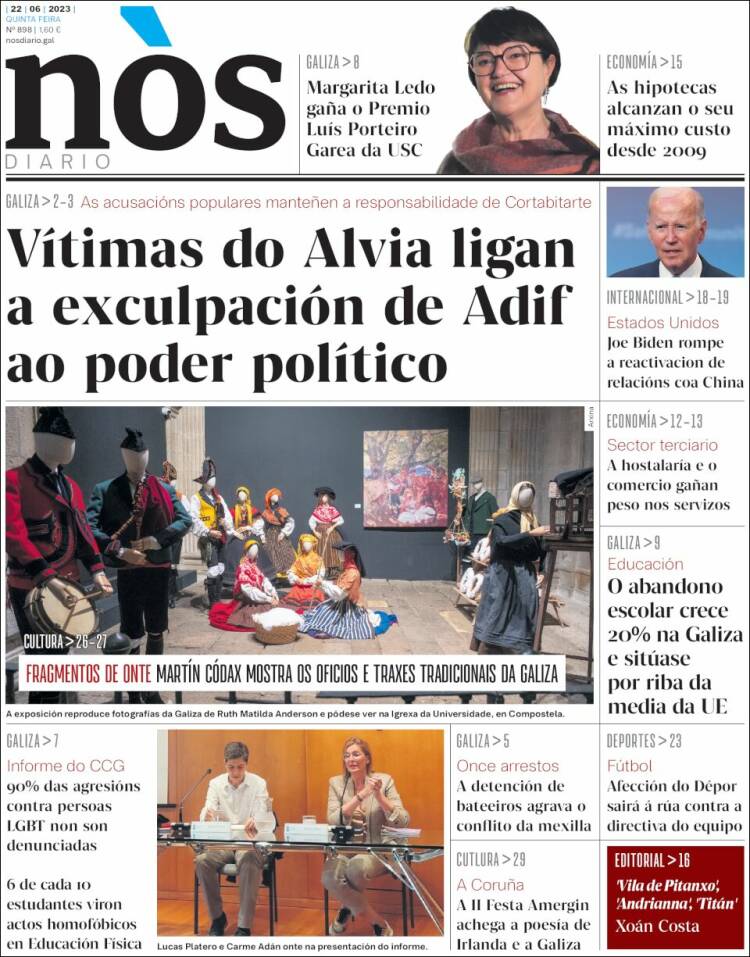Portada de Nòs Diario (España)