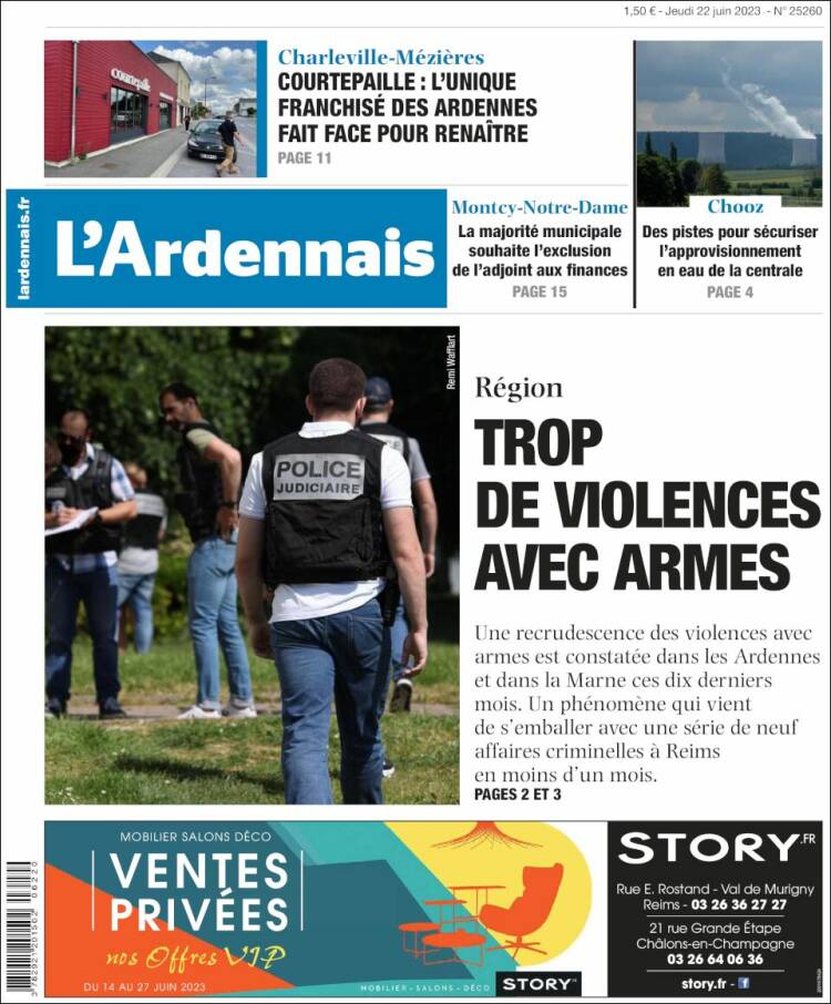 Portada de L'Ardenais (Francia)