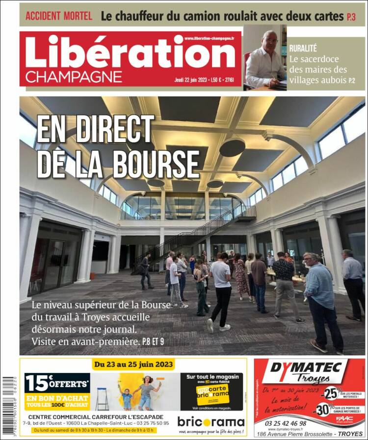 Portada de Libération Champagne (Francia)