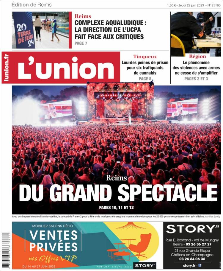 Portada de L'Union (Francia)