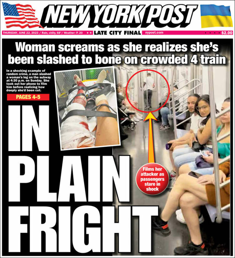 Portada de New York Post (USA)