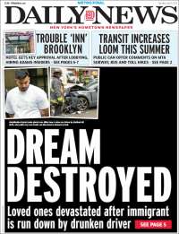 Portada de Daily News - New York (USA)