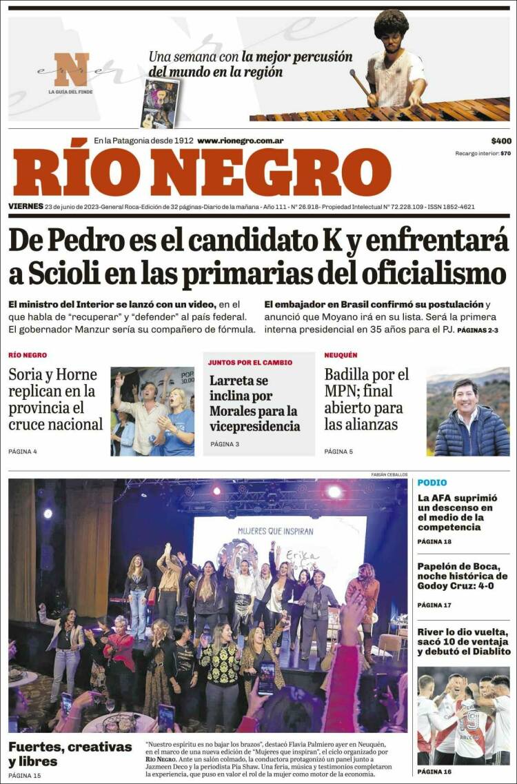 Portada de Rio Negro (Argentina)