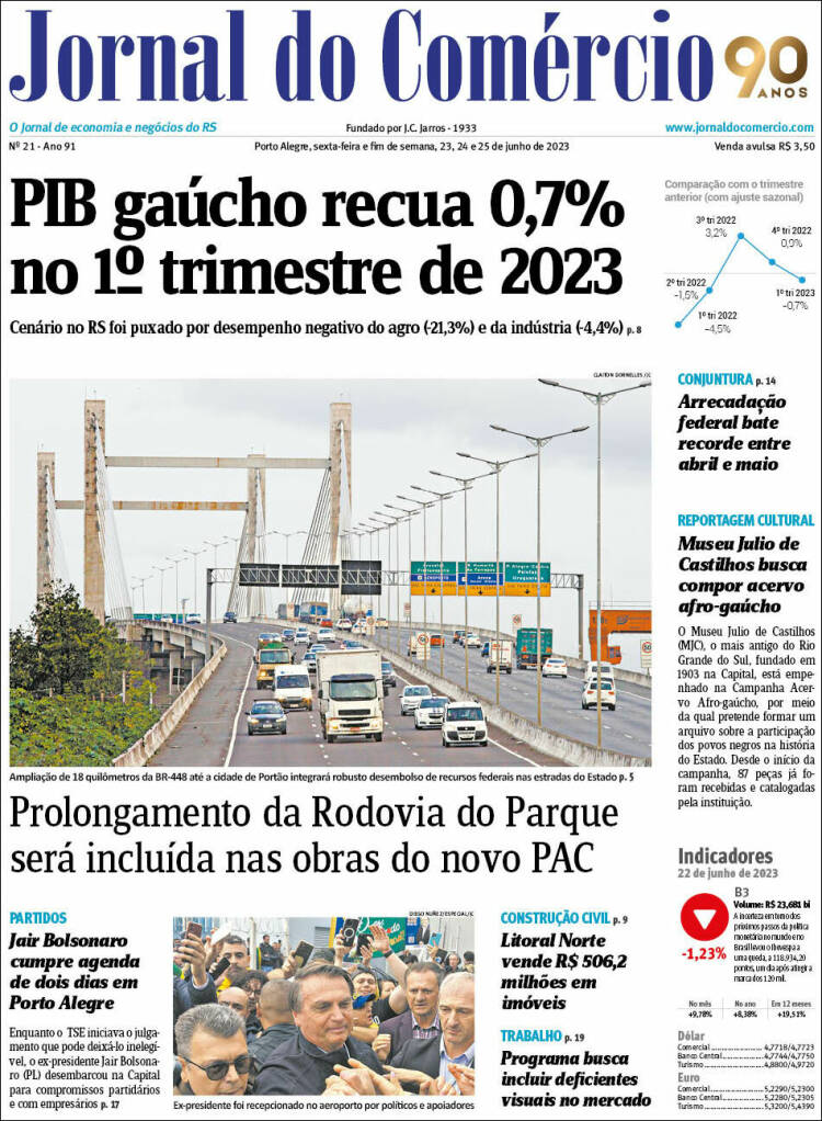 Portada de Jornal do Comércio (Brasil)