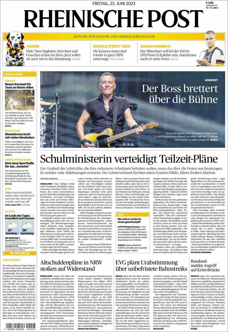 Portada de Rheinische Post (Germany)