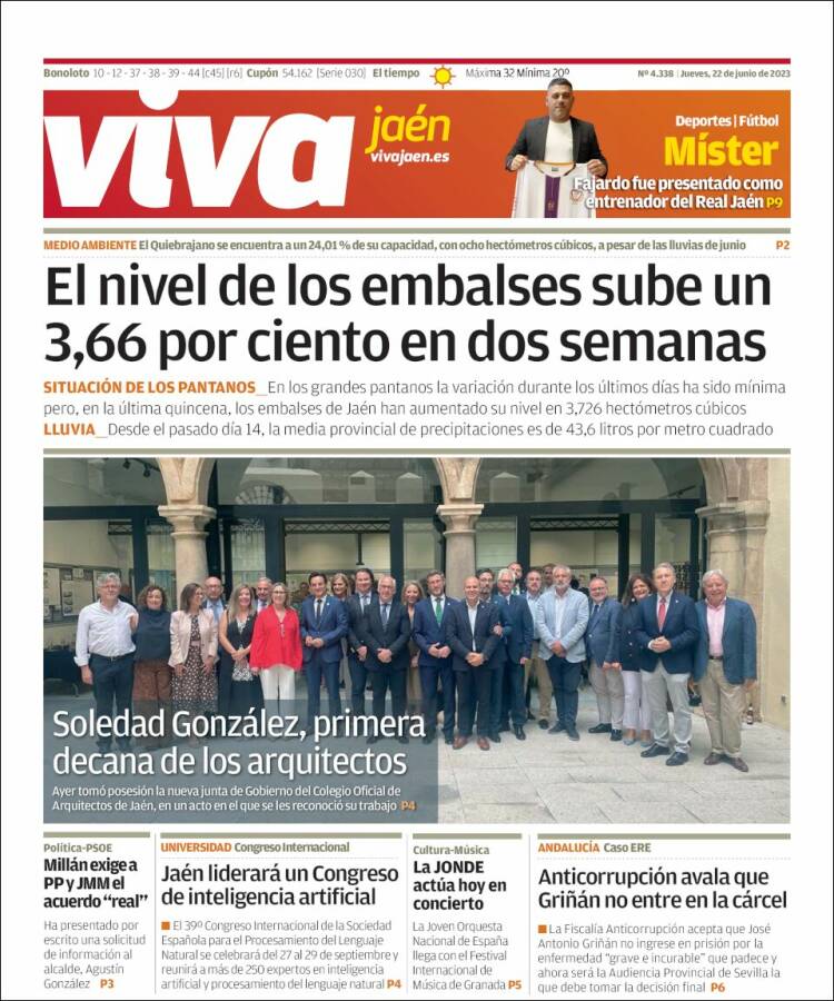 Portada de Viva Jaén (España)