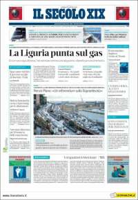 Portada de Il Secolo XIX (Italia)