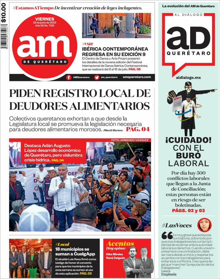 Portada de A.M. Querétaro (M&eacute;xico)