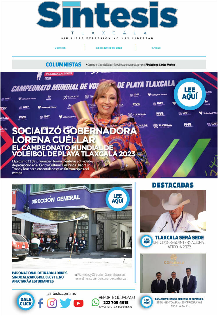 Portada de Síntesis de Tlaxcala (M&eacute;xico)