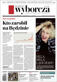 Portada de Gazeta Wyborcza (Pologne)