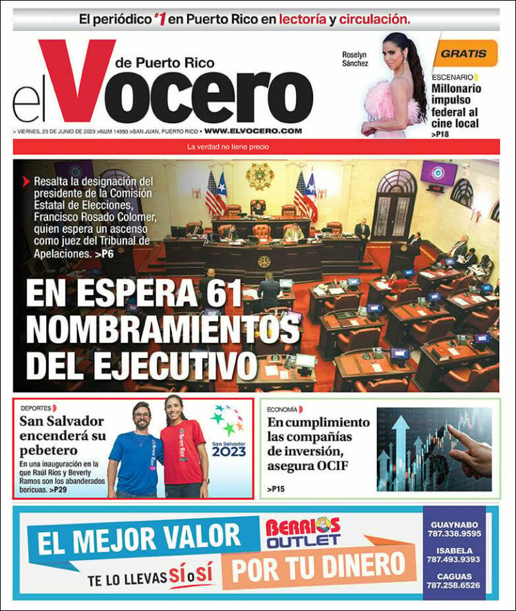 Portada de Vocero (Puerto Rico)