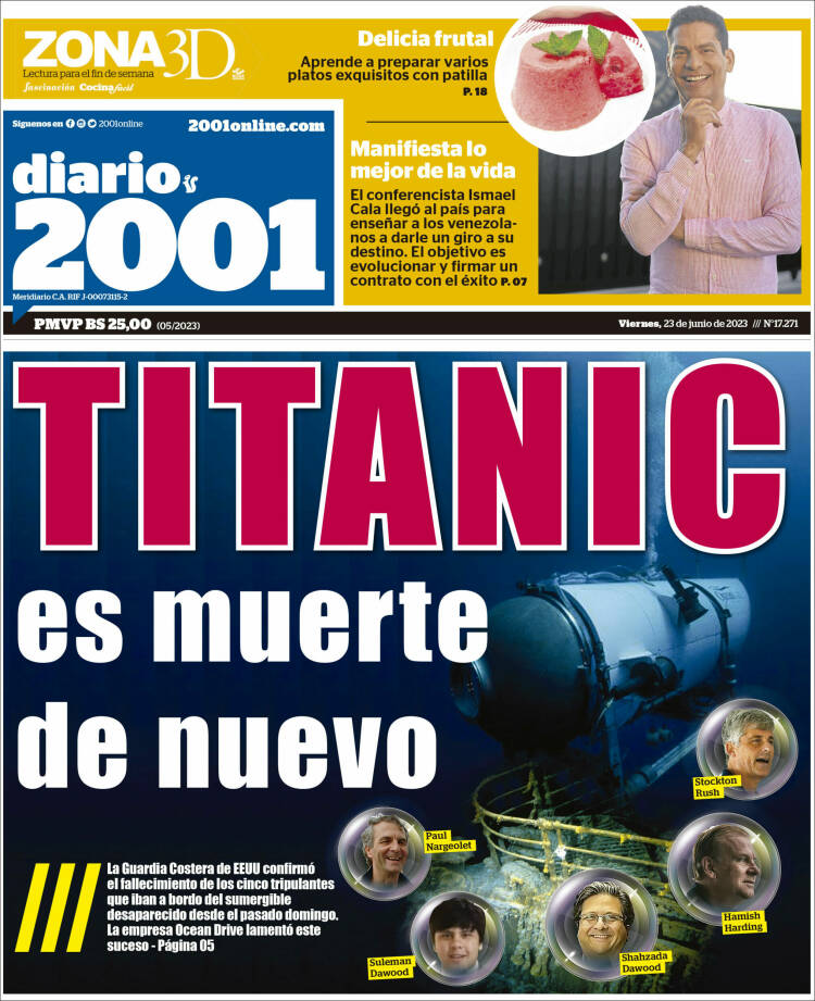 Portada de 2001 - Dosmiluno (Venezuela)