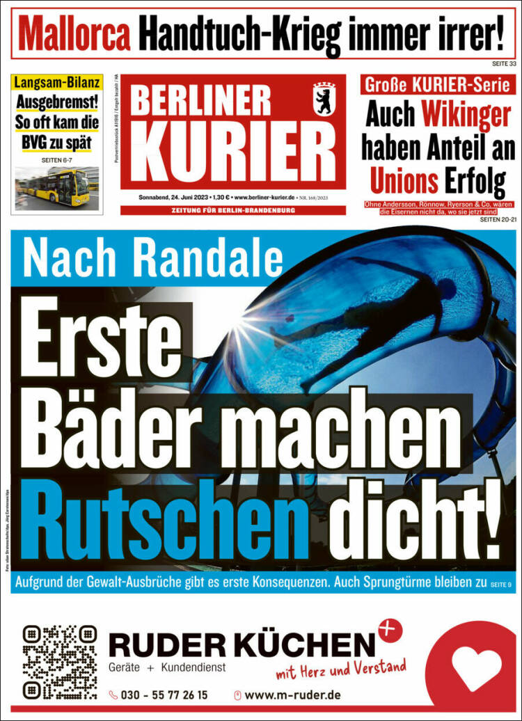 Portada de Berliner Kurier - Startseite BK (Alemania)