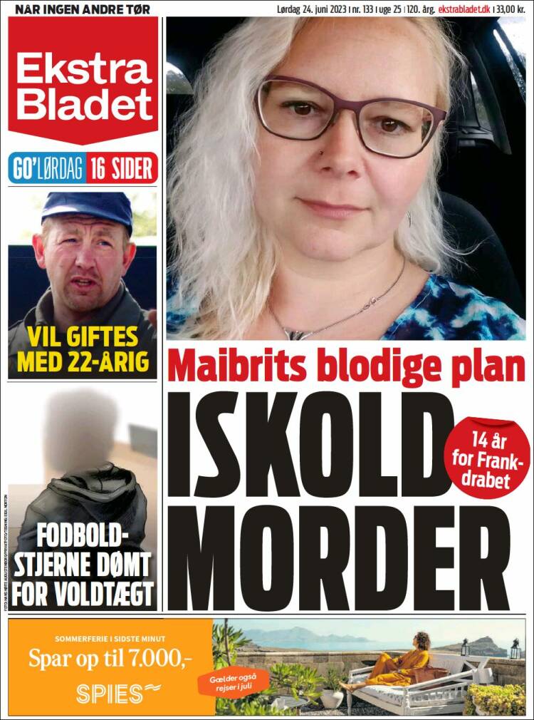 Portada de Ekstra Bladet (Dinamarca)