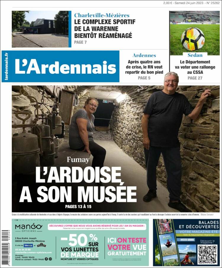 Portada de L'Ardenais (Francia)