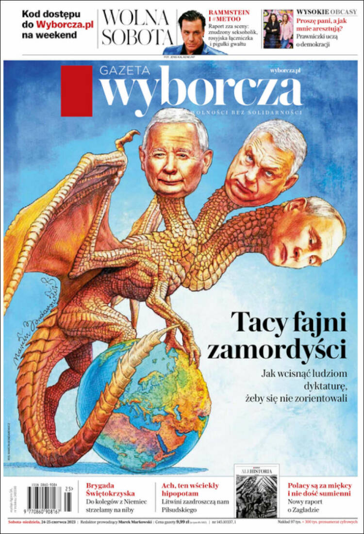 Portada de Gazeta Wyborcza (Polonia)