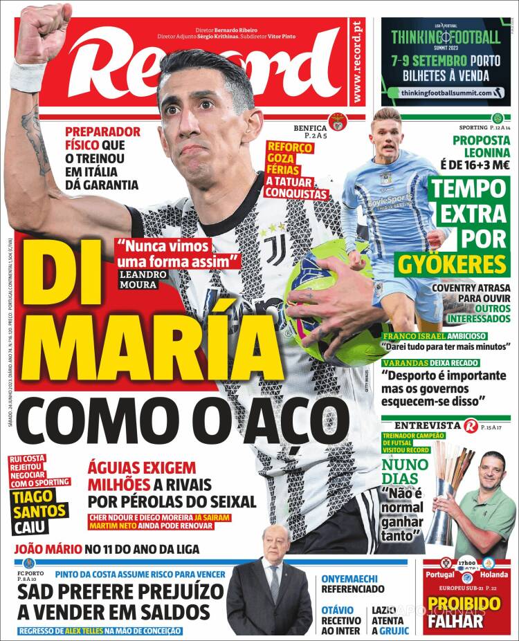 Portada de Record (Portugal)
