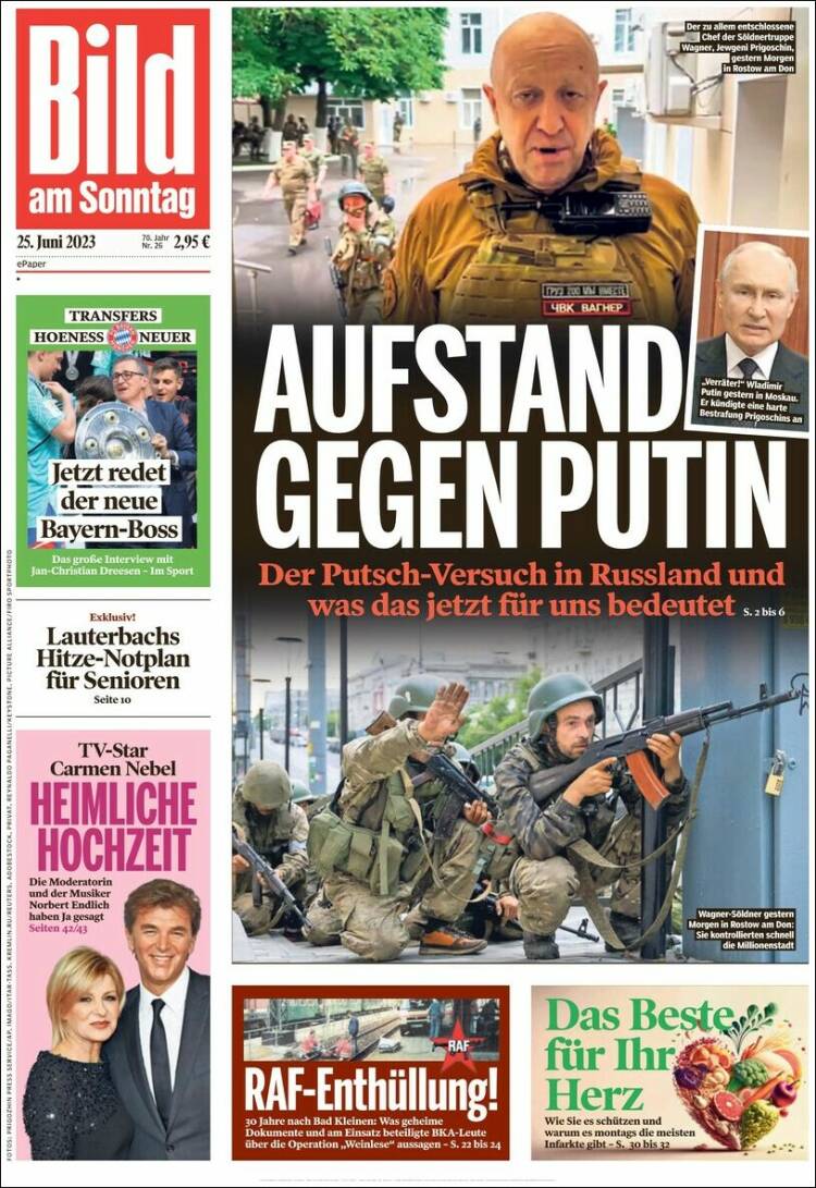 Portada de Bild (Alemania)