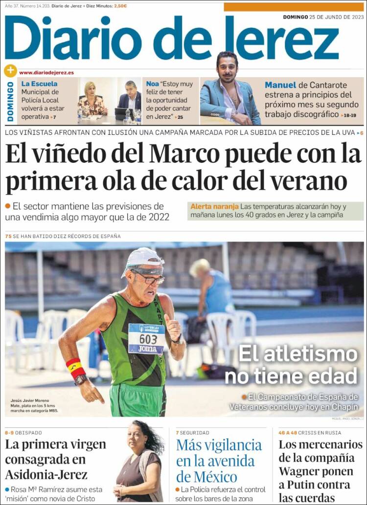 Portada de Diario de Jerez (España)