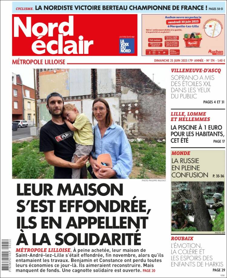 Portada de Nord Éclair (Francia)