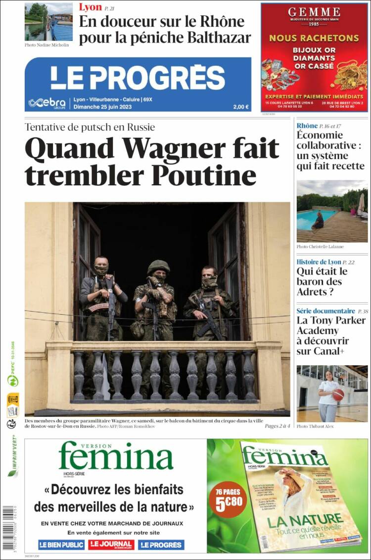 Portada de Progres de Fecamp (Francia)