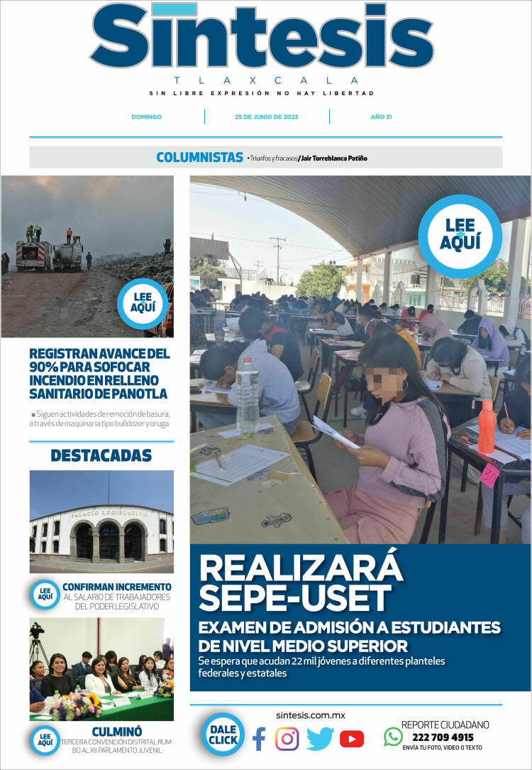 Portada de Síntesis de Tlaxcala (México)