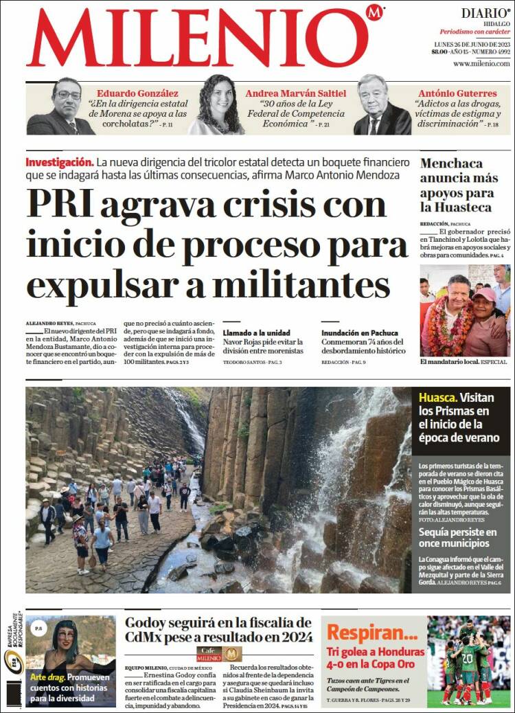 Portada de Milenio de Hidalgo (México)