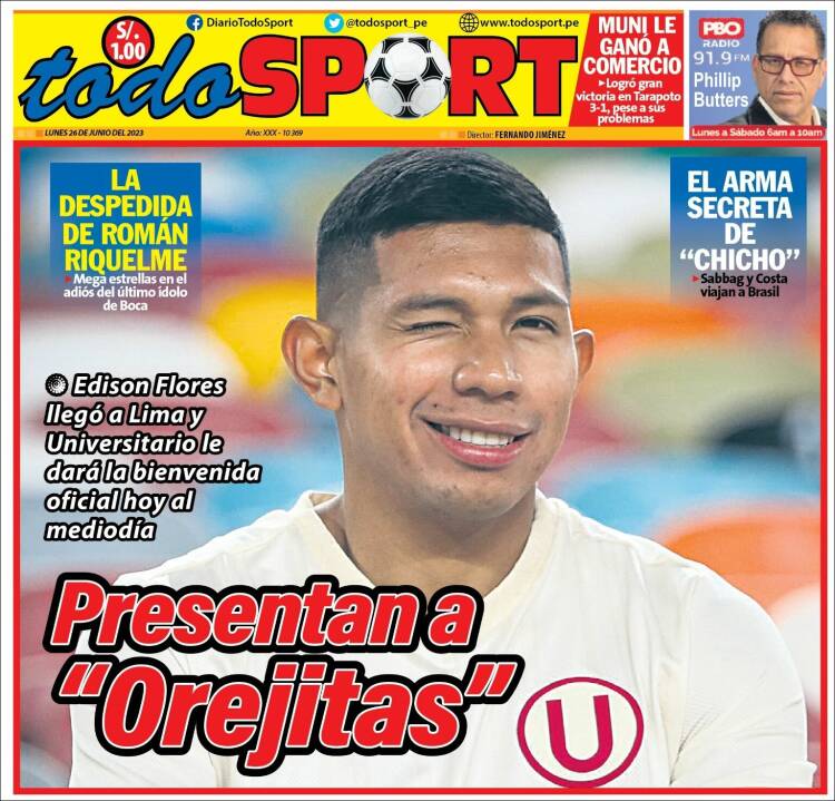 Portada de TodoSport (Perú)