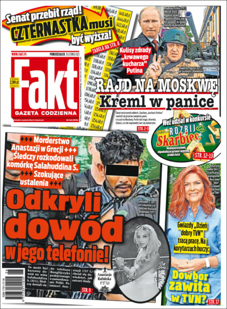 Portada de Fakt (Polonia)