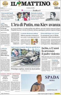 Portada de Il Mattino (Italia)