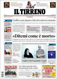 Portada de Il Tirreno (Italia)