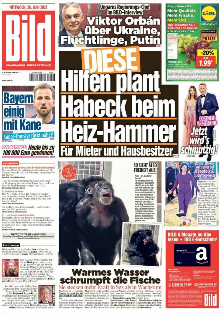 Portada de Bild (Alemania)