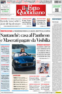 Portada de Il Fatto Quotidiano (Italia)