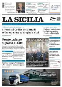 Portada de La Sicilia (Italia)