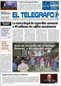 Portada de El Telégrafo (Uruguay)