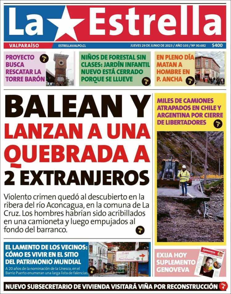 Portada de Estrella de Valparaiso (Chile)