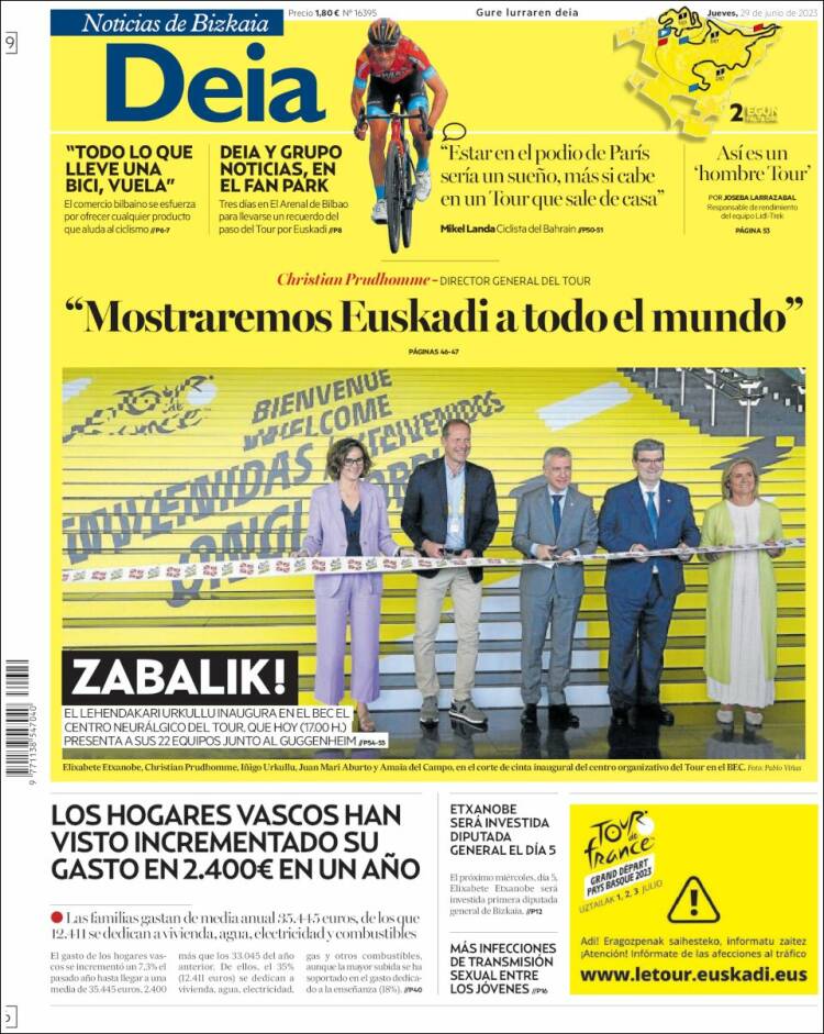 Portada de Deia (España)